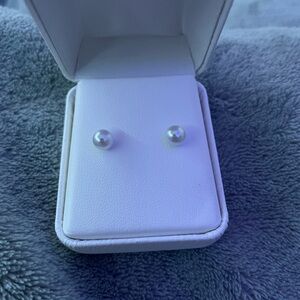Elegant Pearl Stud Earrings